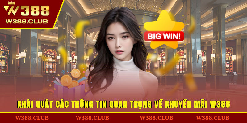 Khái quát các thông tin quan trọng về khuyến mãi W388
